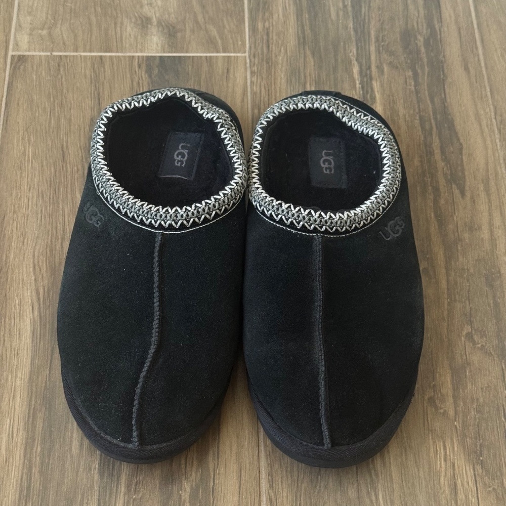 UGG Black Embroidered Tasman II Slipper - Picture 4 of 8